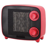 Αεροθερμο Κεραμικο Vintage 1500w Κοκκινο