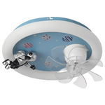 Ανεμιστηρας Οροφης Παιδικος Αστροναυτης Μπλε 15w με led φωσ 48w και Κοντρολ