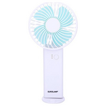 Ανεμιστηρας Χειρος Επαναφορτιζομενος με usb φ10 Λευκο-Mπλε