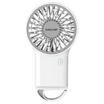 Ανεμιστηρας Χειρος Επαναφορτιζομενος με Κρικο φ8 Λευκο