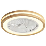 Ανεμιστηρας Πλαφονιερα Οροφης Λευκος με Ξυλο φ50 dc Μοτερ 15w με led φωσ 41w