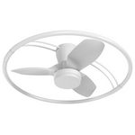 Ανεμιστηρας Οροφης Λευκος με led φωσ 60w και Κοντρολ φ80 dc Μοτερ 20w