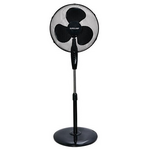Ανεμιστηρας Ορθοστατης Μαυρος με Στρογγυλη Βαση φ40 60w
