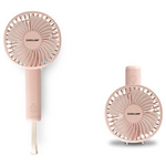 Ανεμιστηρας Χειρος Επαναφορτιζομενος με usb και Περιστροφη 180° φ9 ροζ