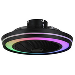 Ανεμιστηρας Πλαφονιερα Οροφης Μαυρος rgb φ51 dc 20w