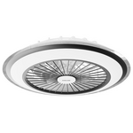 Ανεμιστηρας Πλαφονιερα Οροφης Μαυρος-Λευκος φ50 dc 20w με led φωσ 40w