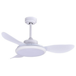Ανεμιστηρας Οροφης Λευκος με led φωσ και Κοντρολ Φ107 dc 35w