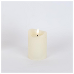 Κερι Μπαταριας με  Φλογα, Λευκο, με Χρονοδιακοπτη, 7x10cm