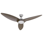 Ανεμιστηρας Οροφης Wifi Χρωμα Καφε Ξυλου με led φωσ rgb  και Κοντρολ Φ132 dc Μοτερ 35w