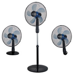 Ανεμιστηρας 3 σε1 Ορθοστατης-Επιτραπεζιος-Τοιχου Μαυρος φ40 50w με Τηλεχειριστηριο και Πληκτρολογιο Αφης