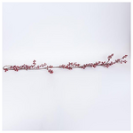 Κλαδα με Κοκκινα Χιονισμενα Berries, 166cm