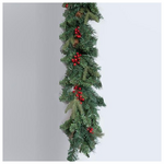 Γιρλαντα Πρασινη με Berries και Κουκουναρια,  200cm