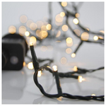 Σειρα, 240 led 3mm,31v,8 Προγραμματα,μετασχηματιστη με Μνημη,προεκταση Παροχης 300cm,πρασινο Καλωδιο,θερμο Λευκο Led,ανα 5cm,ιρ44