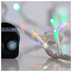 Σειρα, 240 led 3mm, 31v,8 Προγραμματα,μετασχηματιστη με Μνημη,προεκταση Παροχης 300cm,διαφανο Καλωδιο,χρωματιστο Led,ανα 5cm,ιρ44