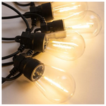 Γιρλαντα 10 s14 Λαμπα, 24v Μετασχηματιστη, Σταθερο, Θερμο Λευκο Led, ανα 50cm, 2 Επεκτασεις Μεχρι 2 Σετ, Προεκταση Παροχης 3m, Ip44