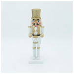 Καρυοθραυστης, Λευκο Χρυσο, με Τυμπανο, 8x25cm