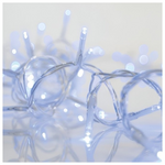 Βροχη, 100 led 3mm, 31v Μετασχηματιστη, 4 Επεκτασεις ωσ 3 Σετ,  Διαφανο pvc Καλωδιο, Μπλε Led, (180x60cm 3/7/4/6), Προεκταση Παροχης 3m, Ιρ44