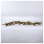 Κλαδα με Πορτοκαλι και Λευκα Διακοσμητικα, 153cm