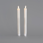 Κερι Μπαταριας με Κινηση στη Φλογα, Λευκο, σετ 2 Τμχ, 2,2x24cm