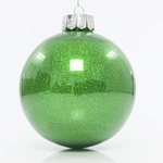 Μπαλα Πλαστικη Pet, Πρασινη Γυαλιστερη με Glitter, σετ 2τμχ, 15cm