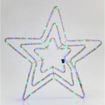 Αστερι Τριπλο, 4.70m led Φωτοσωληνας, Μονοκαναλος, με Προγραμμα, Χρωματιστο, 60x60cm, Ip44