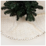 Ποδια Δεντρου, Λευκη, με pom Pom, 114cm