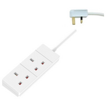 Πολυπριζο 2 Θεσεων uk με Καλωδιο 3m 3x1,25mm με Προστασια Επαφων