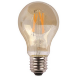Λαμπα Κοινη led Crossed Filament 7w e27 2400k 220-240v Gold Glass Dimmable