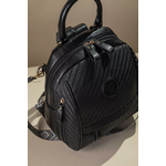 Μεσαίο Backpack με Πολλά Τσεπάκια και υφή Ψάθας