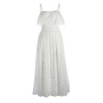 Ble Φορeμα Μακρυ Αμανικο σε Λευκο Χρωμα one Size (100% Cotton)