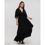 Ble Φορεμα Μακρυ σε Μαυρο Χρωμα one Size (100% Cotton)