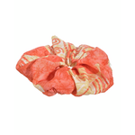 Ble Scrunchie σε Πορτοκαλι Χρωμα ''φυλλο'' με Χρυσες Λεπτομερειες