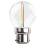 Λαμπα led Σφαιρικη Filament 1w b22 3000k 220-240v