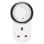Χρονοδιακοπτης uk Πριζας 24ωpeς 13a 240v με Προστασια Επαφων Ip20