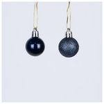 Μπαλα Πλαστικη, Μπλε, σετ 27τμχ, (9 Περλε , 18 Glitter), 3cm