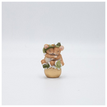 Στολιδι Πολυρεζιν, Ποντικακι Ζευγαρι, Πρασινο, 4x6.5cm