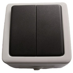 Διακοπτης Εξωτερικος κ/r Γκρι Ιρ54