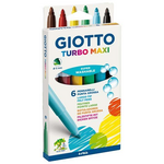 Μαρκαδοροι Χοντροι 6τεμ Turbo Maxi Giotto