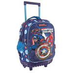 Σχολική Τσάντα Τρόλεϊ Δημοτικού Avengers Captain America Super Soldier Must 3 Θήκες