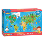 Puzzle 100τεμ 49χ36εκ Παγκοσμιος Χαρτης
