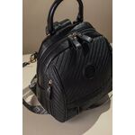 Μεσαίο Backpack με Πολλά Τσεπάκια και υφή Ψάθας