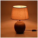 Επιτραπέζιο Φωτιστικό Lurata Inart ε27 Κεραμικό σε Γκρι Antique-Μπεζ Απόχρωση Φ26x38εκ