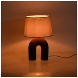 Επιτραπέζιο Φωτιστικό Archo Inart ε27 Κεραμικό σε Γκρι Antique-Μπεζ Απόχρωση Φ30x45εκ