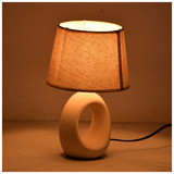 Επιτραπέζιο Φωτιστικό Collie Inart ε14 Κεραμικό σε Μπεζ Απόχρωση Φ18x29εκ