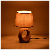 Επιτραπέζιο Φωτιστικό Collie Inart ε14 Κεραμικό σε Γκρι Antique-Μπεζ Απόχρωση Φ18x29εκ