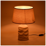 Επιτραπέζιο Φωτιστικό Wabbi Inart ε27 Κεραμικό σε Μπεζ Απόχρωση Φ28x41εκ