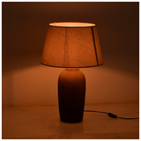 Επιτραπέζιο Φωτιστικό Barout Inart ε27 Κεραμικό σε Γκρι Antique- Μπεζ Απόχρωση Φ40x62εκ