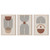 Πίνακας Frenja  Pakoworld Τρίπτυχος με Ψηφιακή Εκτύπωση και Πλαίσιο 33x1.5x48εκ