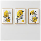 Πίνακας Jerif  Pakoworld Τρίπτυχος με Ψηφιακή Εκτύπωση και Πλαίσιο 33x1.5x48εκ