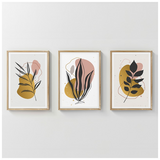 Πίνακας Kereby  Pakoworld Τρίπτυχος με Ψηφιακή Εκτύπωση και Πλαίσιο 33x1.5x48εκ